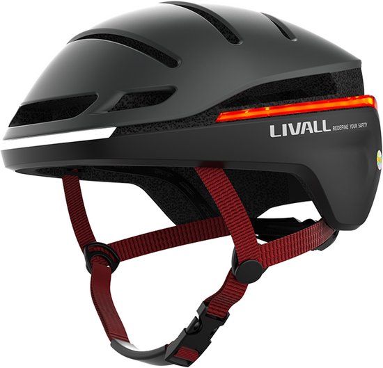 Livall EVO21 Smart Fietshelm - Zwart - Maat L - LED Richtingaanwijzers