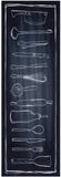 vidaXL Tapis de cuisine noir 180 x 60 cm velours