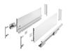 GTV Schuifladenrails AXIS PRO I ladegeleiders volledig uittrekbaar I Wit I Belastbaarheid tot 40 kg I Push to Open Systemen I Vrije Toegang I Breedte: 350 mm I Hoogte: 168 mm
