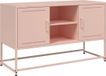 vidaXL Meuble TV 100,5x39x60,5 cm acier rose
