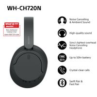 Sony WH-CH720N - Draadloze over-ear koptelefoon met Noise Cancelling - Zwart