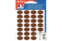 APLI 10222 - verpakking met 168 tabletten, kleur bruin, diameter 15 mm