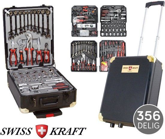 Swiss Kraft 356-delig Gereedschapskoffer - GOLD LIMITED XXL - 8719324008297