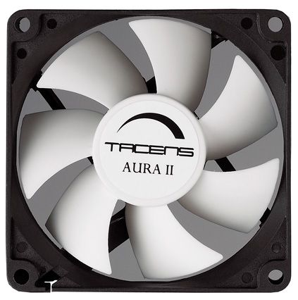 Tacens Aura II 8cm - Zwart, Wit