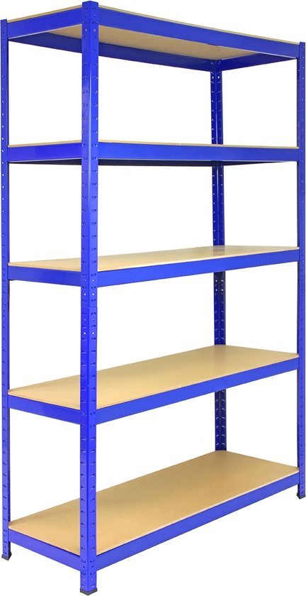 Monster Racking T-Rax Strong Storage Shelves, Blue, 120cm W, 45cm D