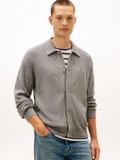 Tommy Hilfiger Heren Cardigan Katoen/Polyamide Grijs M