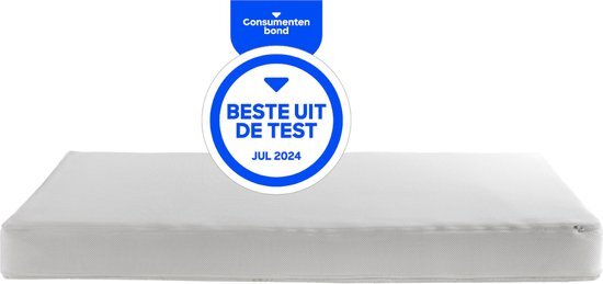 ZZZOO Airgosafe Koala Matras - 70x140 cm - Wit - Anti-allergie - Afritsbaar