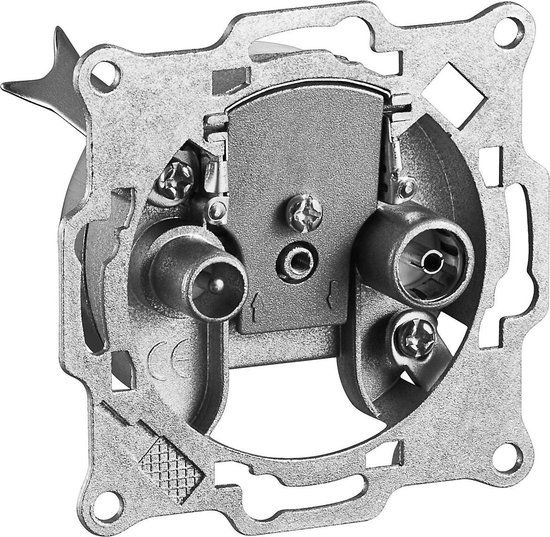Goobay Doorvoerdoos R/TV 8 dB - Metallic - 1 stuk(s)