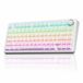 AULA F75 HE - Wit Contour - Gaming Toetsenbord – Hall Effect Magnetic Switches – Rapid Trigger – 75% – RGB – Hot-Swappable