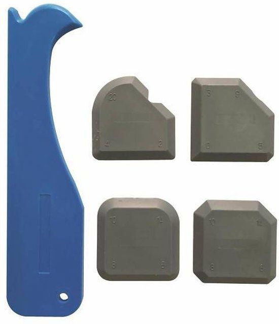 Höfftech Hofftech Kitspatel / Voegstrijker Set (5 Delig) - 10 stuks