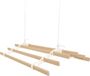 MonsterShop Kledingrek katrol plafond - ivoire - 1,2 m - 6 latte laqué