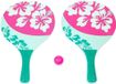 Summertime Houten beachball set groen/roze met bloemen print