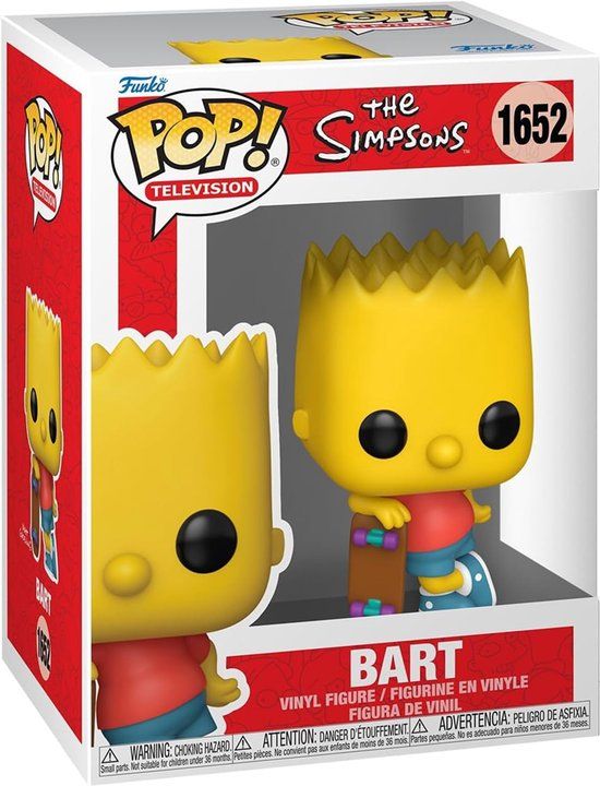 Funko Pop Television: The Simpsons - Bart #1652