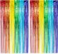 Boland Folie deurgordijn/feestgordijn - 2x - regenboog kleuren - 100 x 200 cm - Versiering/feestartikelen - Pride