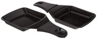 Merkloos Raclette Raclette pannetje - Vierkant - Antiaanbaklaag - Set van 2 stuks