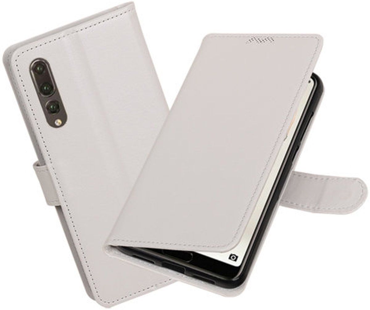 Best Cases Panda Best Cases Wit Portemonnee Wallet Case Hoesje voor Huawei P20 Pro