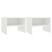 VidaXL Nachtkastjes 2 stuks Wit Hout 40x30x30 cm