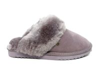 Warmbat Flurry Vrouwen Sloffen - Grijs/Paars - Maat 37