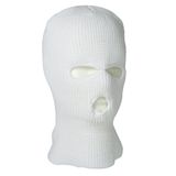 Mil-Tec Balaclava acryl hoofdkap met 3 gaten, bianco, Eén maat