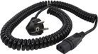 HAWA R6503 Câble de raccordement pour appareil (froid) noir 2,3 m câble en spirale