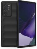 Techsuit Magic Shield Silicone Back Cover hoesje pour Samsung Galaxy Note 20 Ultra - Noir