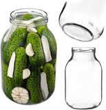 KADAX Glazen pot TO3000 3L Transparant