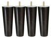 Set de 4 pieds de meuble coniques en bois pour chaises et tables
