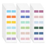 Zelfklevende tabmarkeringen, 480 stuks, zijmarkeringen, plakstrips, voor kantoor, documenten, boeken, dagboek, mappen
