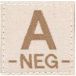 Clawgear Patch Groupe Sanguin Négatif A