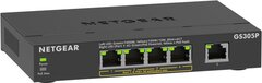 NETGEAR GS305P - 5-poorts Gigabit Ethernet PoE+ Unmanaged Switch - Zwart