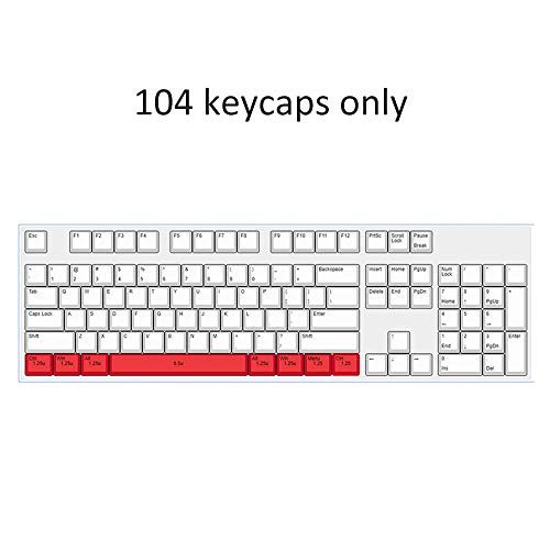 FANGCHENG Keycaps 104 sleutels transparante ABS blanco keycaps voor