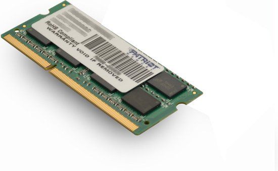 Patriot Memory Serie Signature SODIMM Geheugenmodule DDR3 1600 MHz PC3-12800 8GB (1x8GB) C11 - PSD38G16002S