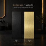 BES LED Badkamerspiegel Megon Costera 80x60 - Gouden Lijst