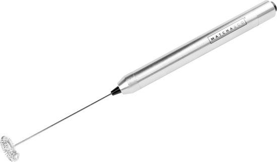 Matcha & Co Elektrische garde voor melk, koffie of thee - RVS - Grijs/Zilver