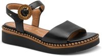 Tamaris Leren sandalen met plateauzool Comfort