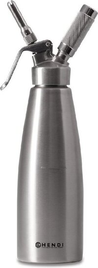 Hendi Slagroomapparaat Profi Line 0.5L - Zilver - Aluminium - Vaatwasser veilig