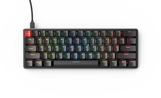 Glorious PC Gaming Race GMMK Compact - Toetsenbord Gateron Brown - US-indeling - Zwart
