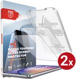 Rosso Screenprotector Geschikt voor Samsung Galaxy A54 | 9H Tempered Glass | Verre de protection | Petite plaque de verre | Case Friendly | Avec plateau d'installation | Montage facile | 2-Pack