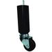 Margot Mobiliteit praticonfort zonder remset 4 poten voor lattenbodem, hout, wengé, 5,5 x 5,5 x 18,7 cm