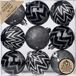 Inge-glas Inge Christmas Goods Kerstballen - 9 stuks - Kunststof - Zwart - 6 cm
