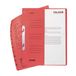 Origineel Falken Originele 50 stuks mappen Made in Germany van gerecycled karton met halve voorkant en administratiebinding voor DIN A4-mappen - rood
