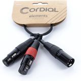 Cordial EY 0.3 MFF audio kabel 0,3 m XLR (3-pin) 2 x XLR (3-pin) Zwart
