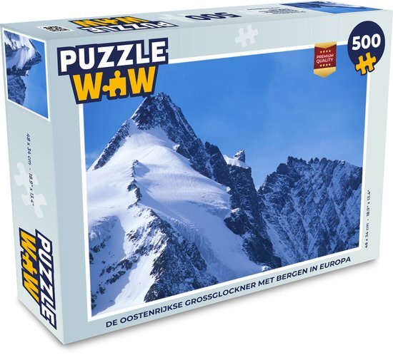 MuchoWow Puzzel De Oostenrijkse Grossglockner met bergen in Europa - Legpuzzel - Puzzel 500 stukjes