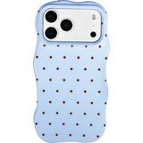 Selencia Vivid Wavy Backcover met MagSafe voor de Apple iPhone 17 Pro Max - Happy Dots Digital Sky