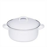 Riess CLASSIC WIT Braadpan met Deksel - 22 cm - 3.0 liter - Wit