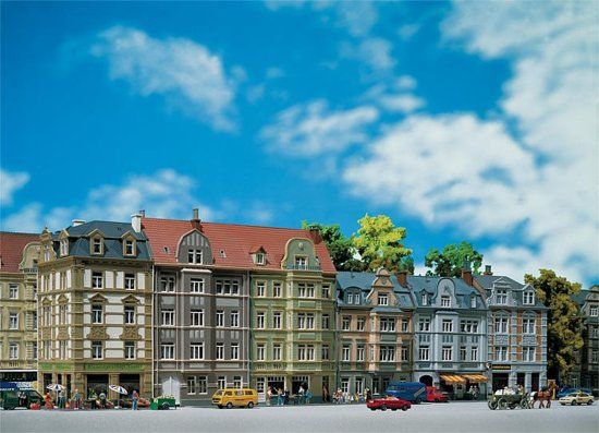FALLER - Rij stadhuizen GoethestraÃŸe (130915)