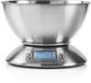 Gastronoma 18310021 - Balance de cuisine numérique - Acier inoxydable - Bol amovible - Minuterie - Capteur de température - Affichage LCD