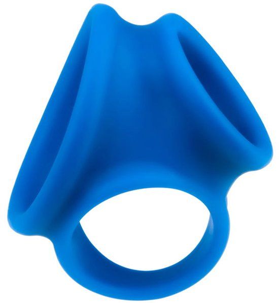 LoveToy Pinnacle Pro Trio Grip Enhancer Cockring Blauw