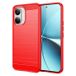 Xiaomi Coque Xiaomi Redmi Turbo 5 Max/Poco X8 Pro Max en TPU Brossé - Fibre de Carbone - Rouge