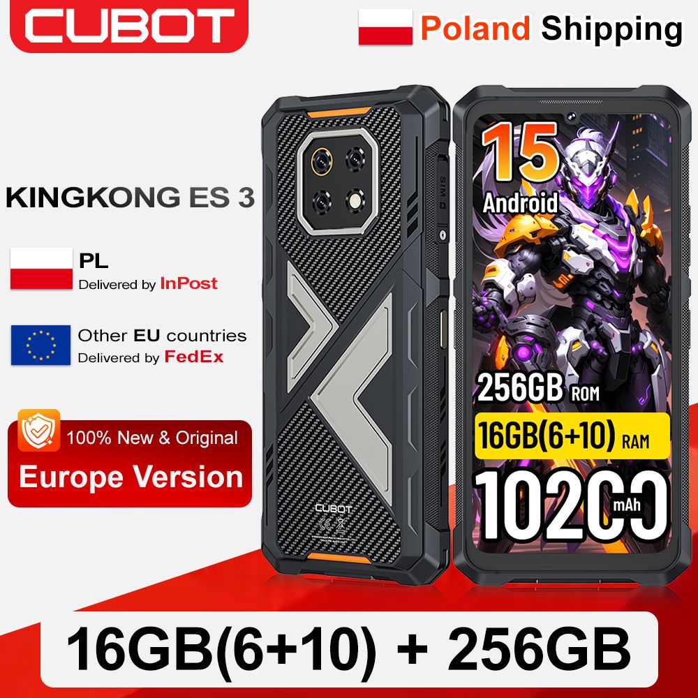 Cubot KingKong ES 3 Android 15 Robuuste Smartphone 256 GB